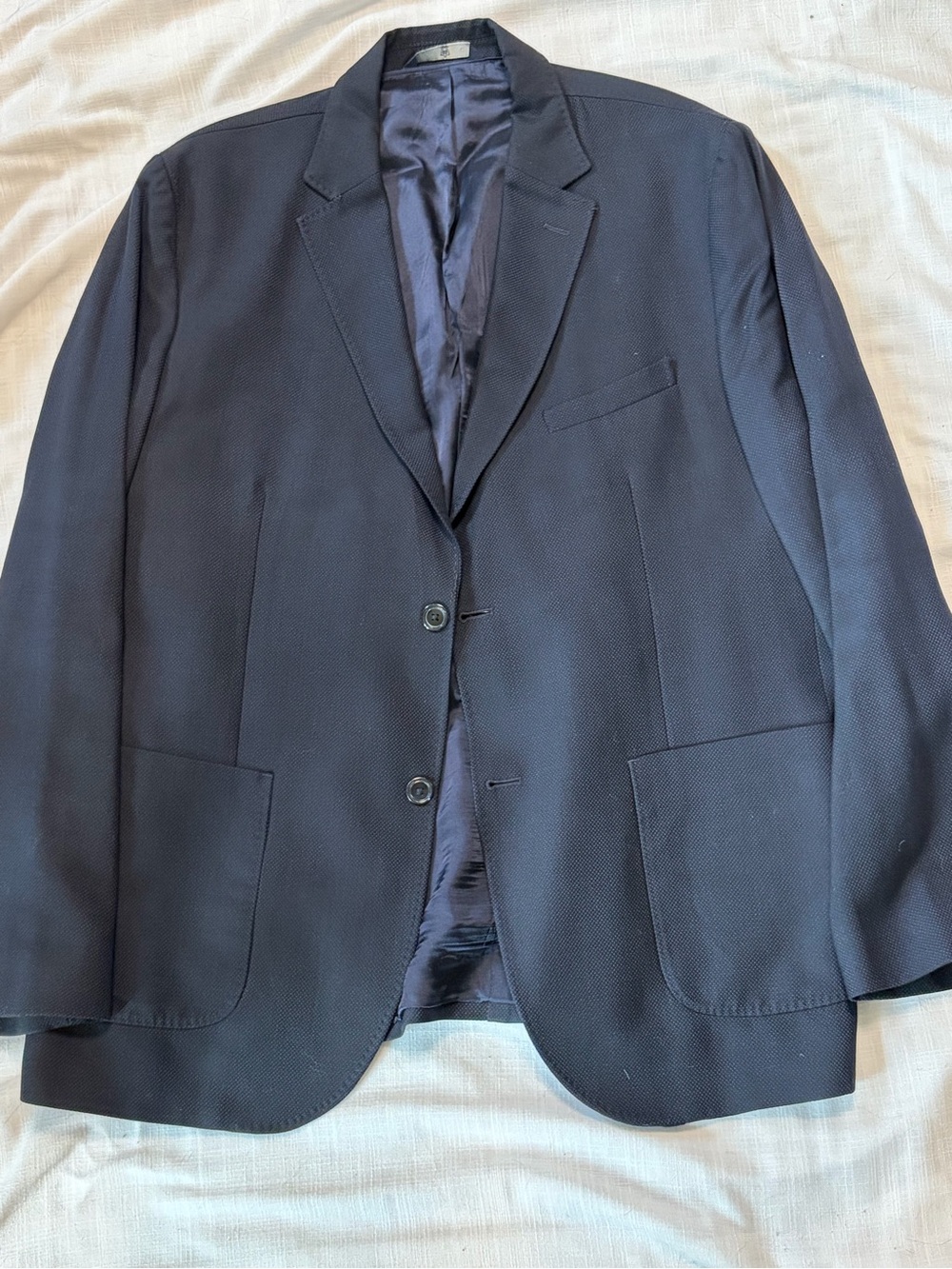 Massimo Dutti blue weave men’s blazer 46r